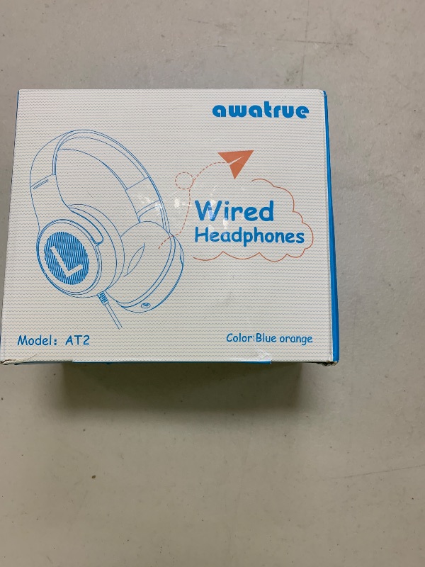 Photo 1 of awatrue Kids Headphones Wired Toddler Headphones with Microphone, Over-Ear Headphones, 85/94dB Volume-Limiting, 3.5mm Jack, Foldable On-Ear Design - Safe & Comfortable for Learning & Entertainment