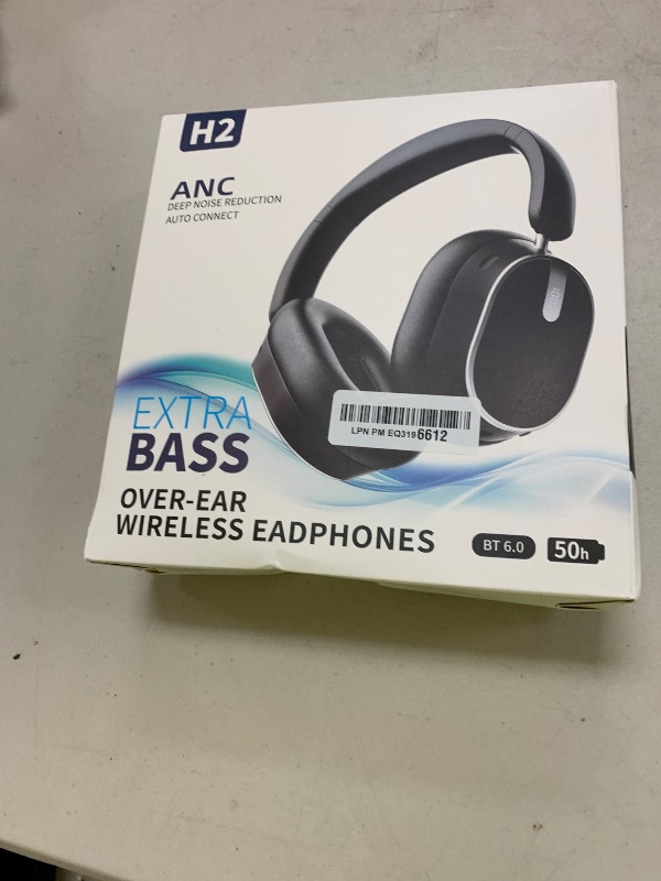 Photo 1 of MMWOWARTS Hybrid Active Noise Cancelling Bluetooth Headphones, Over Ear Wireless Headphones with 60H Playtime, Hi-Res Audio, Deep Bass, Memory Foam Ear Cups for Home Office Travel