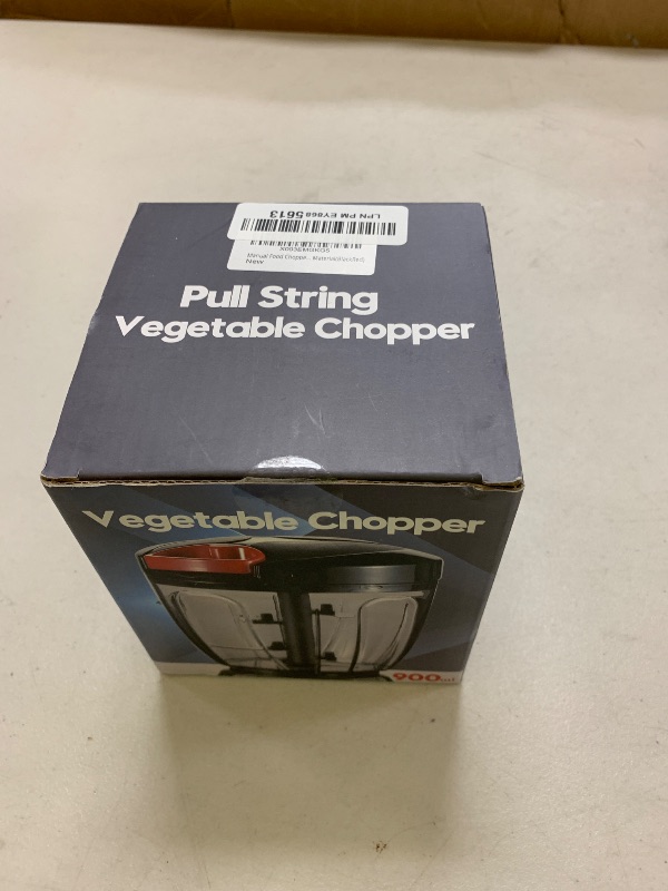 Photo 1 of Cambom Manual Food Chopper Vegetable Cutter, Hand String Vegetable Chopper Onions Cutter for Vegetable Fruits Nuts BPA Free Food Safe Material, 900ml Black