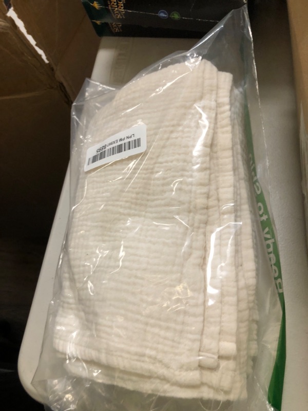 Photo 1 of Meracorallo Muslin Swaddle Blanket, 100% Cotton Receiving Blanket Soft and Breathable Swaddle Wrap for Baby Boys and Girls, Cream