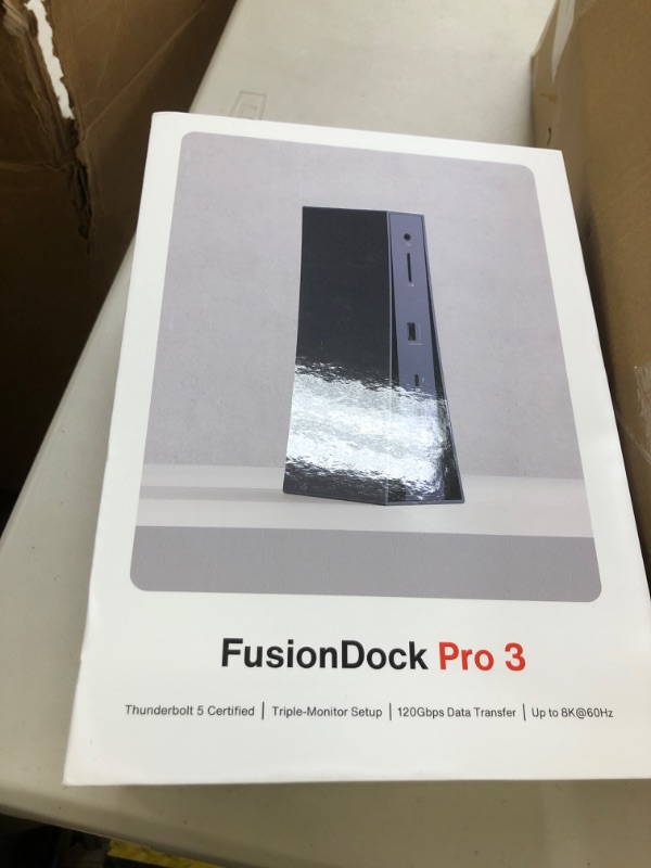 Photo 1 of iVANKY Intel Certified Thunderbolt 5 Dock FusionDock Pro 3 Docking Station with 11-Port 180W Power, Single 8K, Dual 6K@60Hz for MacBook Pro/Max Series, Dual 8K@60Hz for Windows TB5, 120Gbps, 2.5GbE
