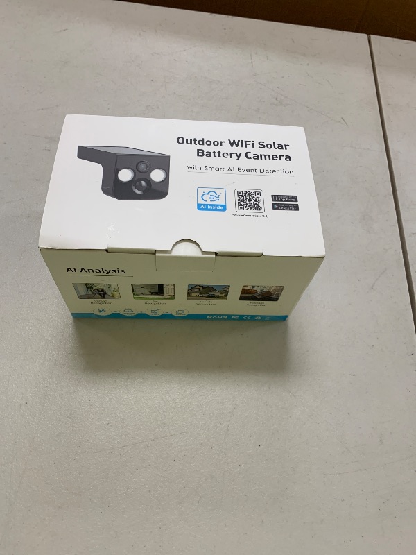 Photo 1 of PM POPMAKE Solar Security Cameras Wireless Outdoor 2K Battery Powered AI Motion Detection 2-Way Talk Color Night Vision WiFi Waterproof SD/Cloud Storage Non-Stop Solar Panel Camera Outdoor Wireless