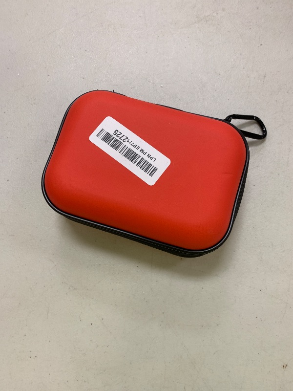 Photo 1 of Mini First Aid Kit, 100 Pieces Water-Resistant Hard Shell Small Case - Perfect for Travel, Outdoor, Home, Office, Camping, Hiking, Car (Red)
