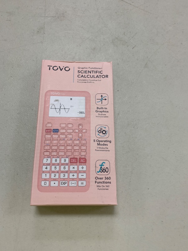 Photo 1 of TOVO Scientific Calculator with Graphing Functions, Multiple Modes, 360 Functions, Large Screen, Intuitive Interface for Beginners, High School & Advanced Courses, TS-259 (Developed by CATIGA)