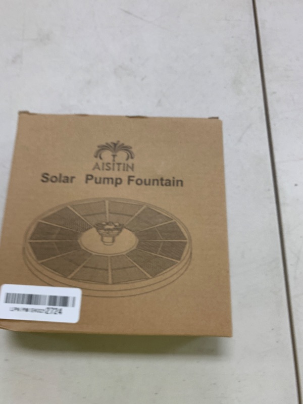 Photo 1 of AISITIN 3.5W Solar Fountain Pump for Water Feature Outdoor DIY Solar Bird Bath Fountain with Multiple Nozzles, Solar Powered Water Fountain for Garden, Ponds, Fish Tank and Aquarium