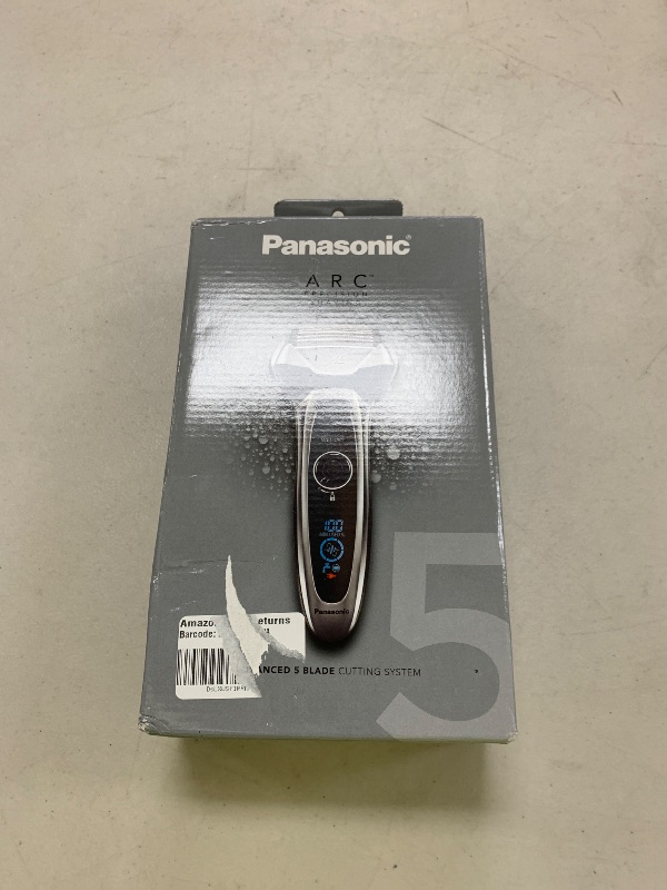 Photo 1 of Panasonic ARC5 Electric Razor for Men with Pop-Up Trimmer, Wet/Dry 5-Blade Electric Shaver with Intelligent Shave Sensor and Multi-Flex Pivoting Head – ES-LV65-S (Silver)