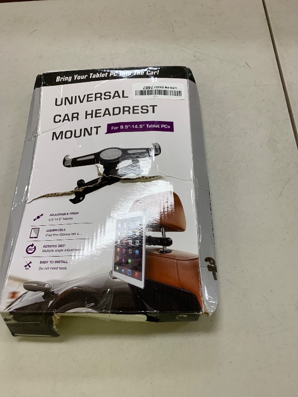 Photo 1 of woleyi Car Headrest Large Tablet Mount, Heavy Duty Ultra Stable Car Back Seat Tablet Holder, Compatible iPad Pro 13/Air, Samsung Galaxy Tabs, Surface Pro/Go, Fire HD and More 9.5-14.5" Tablets