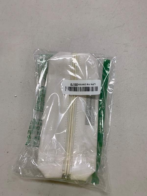 Photo 1 of Mr. Pen- Cute Pencil Case Pouch, Cream Color, Multipurpose Canvas Bible Pencil Pouch