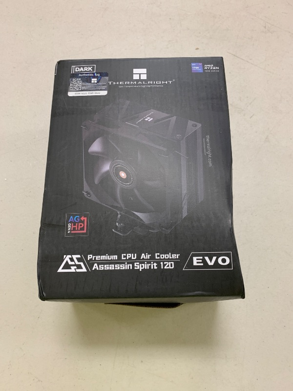 Photo 1 of Thermalright Assassin Spirit 120 EVO Dark CPU Cooler,TL-E12B V2 PWM Quiet Fan with 1850RPM, Speed,CPU Air Cooler, Computer Black Heatsink Cooling, Support AM4/AM5,Intel 1700/1851/1150/1151/1155/1200