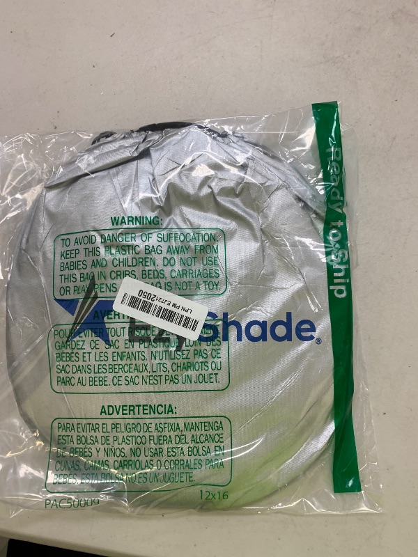 Photo 1 of EzyShade Windshield Sun Shade with Shield-X Reflective Technology. See Vehicle Size-Chart. Foldable Car Sunshade for Front Windshield Window Car SUV Van Truck. Sun Visor Heat Shield. Sports (S) Size
