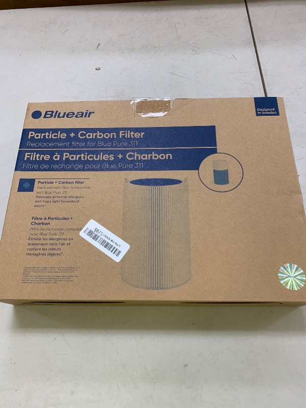 Photo 1 of BLUEAIR Blue Pure 311 Genuine Replacement Filter, Particle and Activated Carbon, fits Blue Pure 311 Air Purifier (Non-Auto)