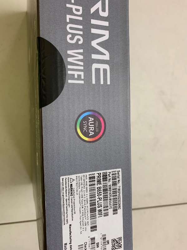 Photo 1 of ASUS Prime B650-PLUS WiFi AMD B650 AM5 Ryzen™ Desktop 9000 8000 & 7000 ATX Motherboard, DDR5, PCIe 5.0 M.2, 2.5Gb LAN, WiFi 6E, HDMI™, SATA 6 Gbps, USB Type-C®, BIOS Flashback™, Thunderbolt™ 4 Header