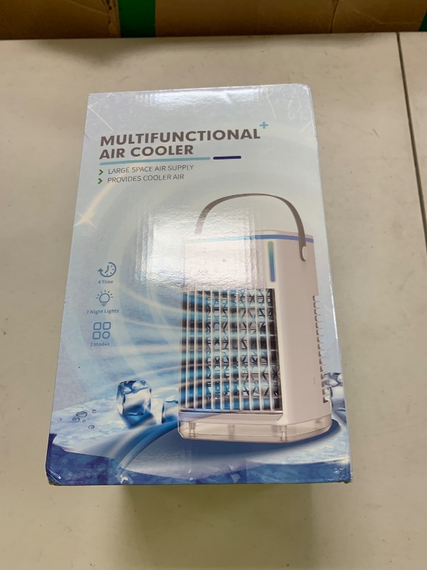 Photo 1 of KEDESY Portable Air Conditioners Fan with Remote,1500ml Tank, 1-6H Timer, 3 Wind Speeds, Personal Mini Air Cooler with Humidifier for Room Bedroom Desk