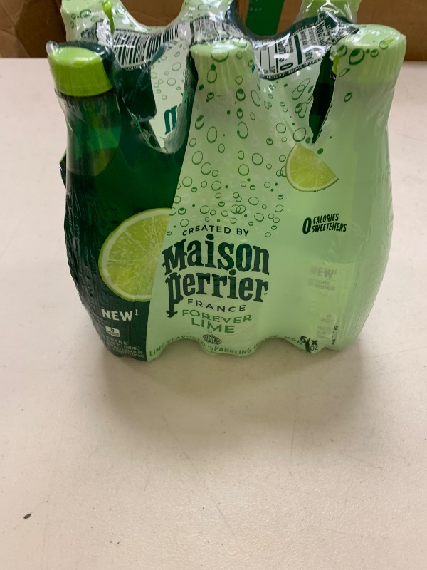 Photo 1 of Maison Perrier Forever Lime Flavored Sparkling Water, 16.9 Fl Oz Plastic Water Bottles, 6 Count 101.406 fl oz