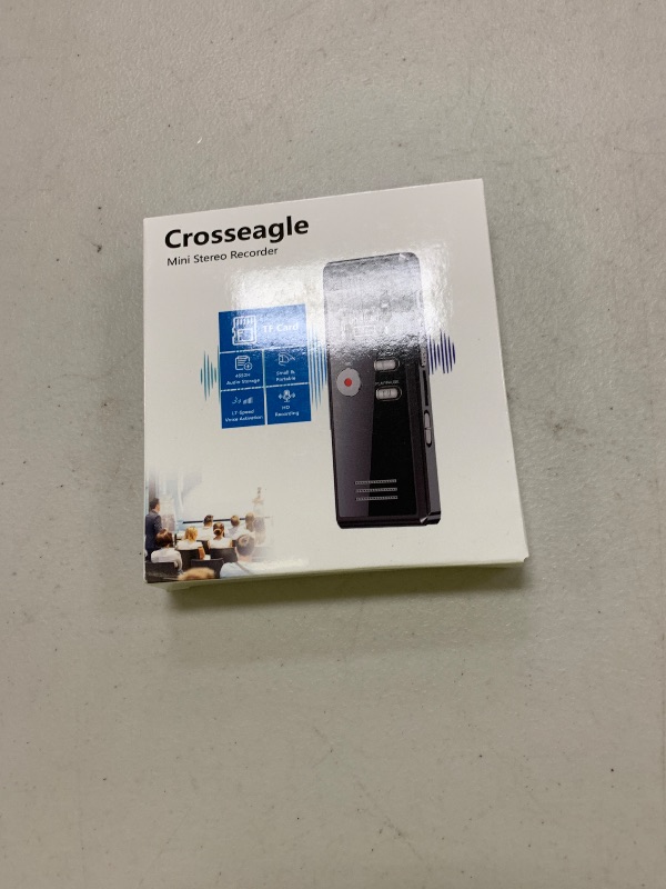 Photo 1 of 128GB Digital Voice Recorder With Playback - 3072 Kbps HD Voice-Activated Recording and Noise-Canceling, Audio Device for Lectures Meetings, A-B Repeat, MP3 Player