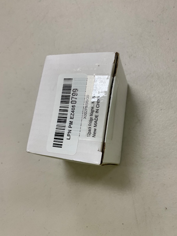 Photo 1 of 12pack Fridge Magnets Refrigerator Magnets Magnetic Clips Heavy Duty Detailed List Display Paper Fasteners on Home& Office& Teaching (Black, 12)