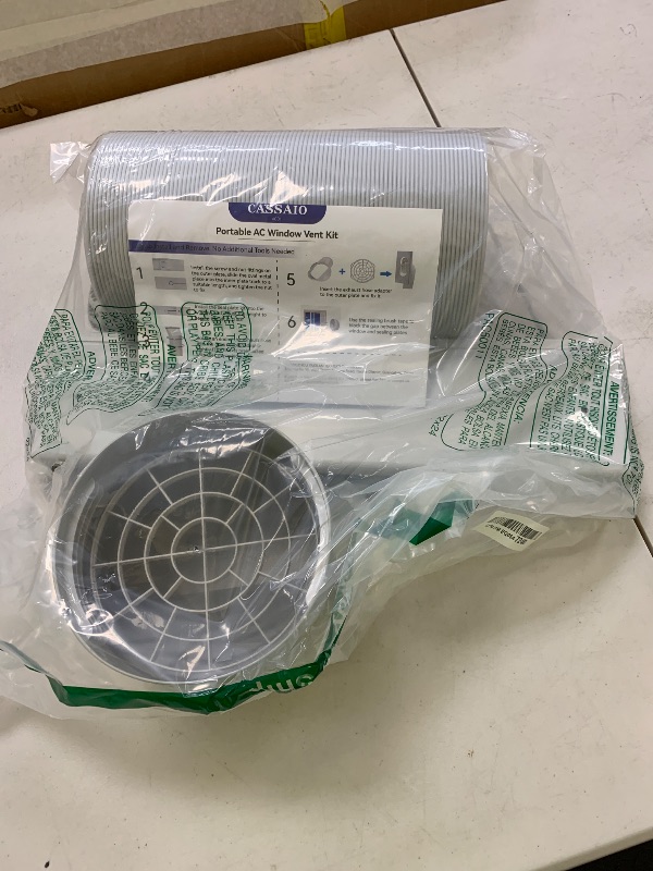 Photo 1 of CASSAIO Portable Air Conditioner Window Kit,Seamless Portable AC Window Vent Kit with 5.9" Universal Exhaust Hose Adapter,Adjustable Window Seal Plates for Sliding Window