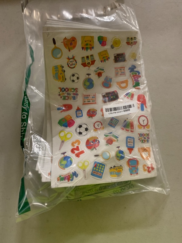Photo 1 of 300Pcs Back to School Foam Stickers, Colorful Self-Adhesive First Day of School Stickers Campus Themed Decals Sticker Decorations for Back to School Classroom DIY Art Craft Party Favor Supplies