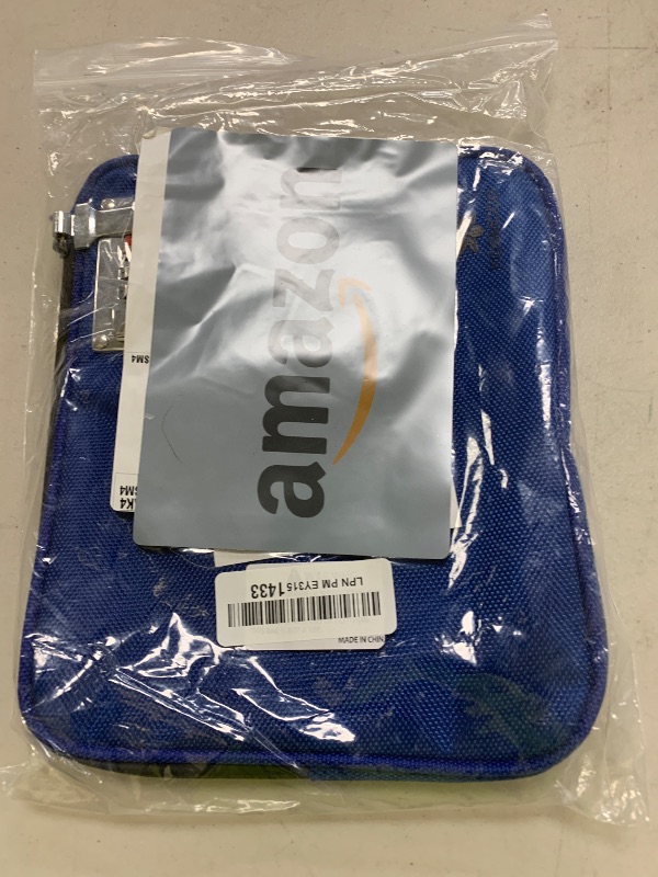 Photo 1 of KOSMCCO Anti-Theft Locking Beach Bag, 9x7.5-inch Portable Beach Safe for Securing Your Valuables and Phone – Blue