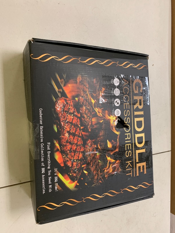 Photo 1 of 35PCS Griddle Accessories Kit, Flat Top Grill Accessories Set for Blackstone and Camp Chef, Grill Spatula Set with Enlarged Spatulas, Basting Cover, Scraper for Outdoor Barbecue