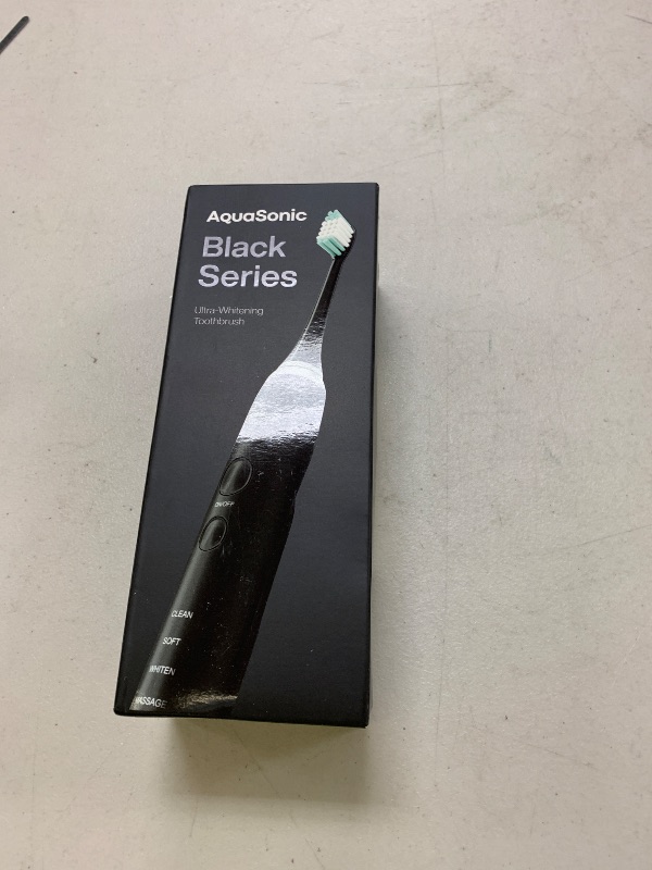 Photo 1 of Aquasonic Black Series Ultra Whitening Toothbrush – ADA Accepted Electric Toothbrush- 8 Brush Heads & Travel Case – 40,000 VPM Electric Motor & Wireless Charging - 4 Modes w Smart Timer