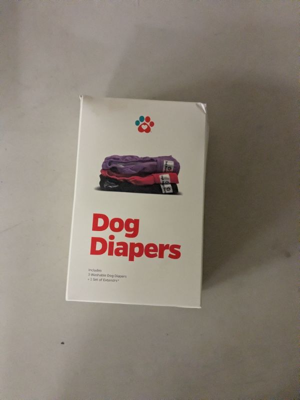 Photo 1 of Pet Parents® Washable Dog Diapers (3pack) + Extendrs® of Durable Doggie Diapers, Premium Dog Diapers Female (Small, Princess)