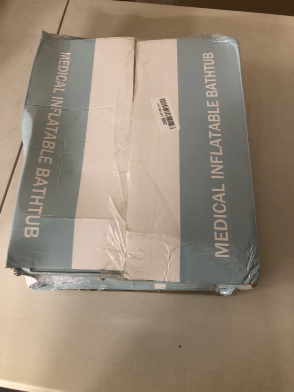 Photo 1 of JJFFTAO,Medical Inflatable Bathtub,Bed Bath,Medical PVC Bedside Shower bathtubKit,Bed Shower for Patients with Reduced Mobility,Bedside Water Bag+Electric air Pump+Medical Inflatable Shampoo Basin