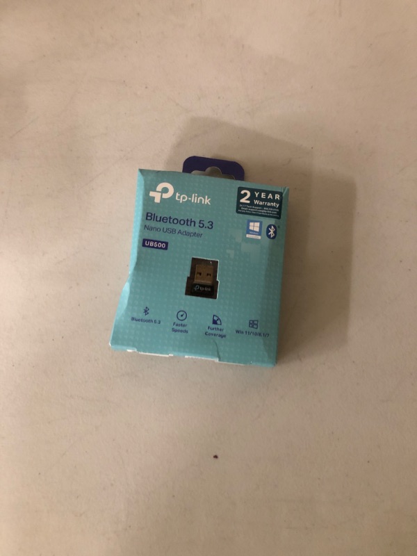 Photo 1 of TP-Link USB Bluetooth Adapter for PC - Bluetooth 5.4 Dongle Receiver, Plug and Play, Nano Design, EDR & BLE, Supports Windows 11/10/8.1/7 for Desktop, Laptop, PS5/PS4/Xbox Controller (UB500)
