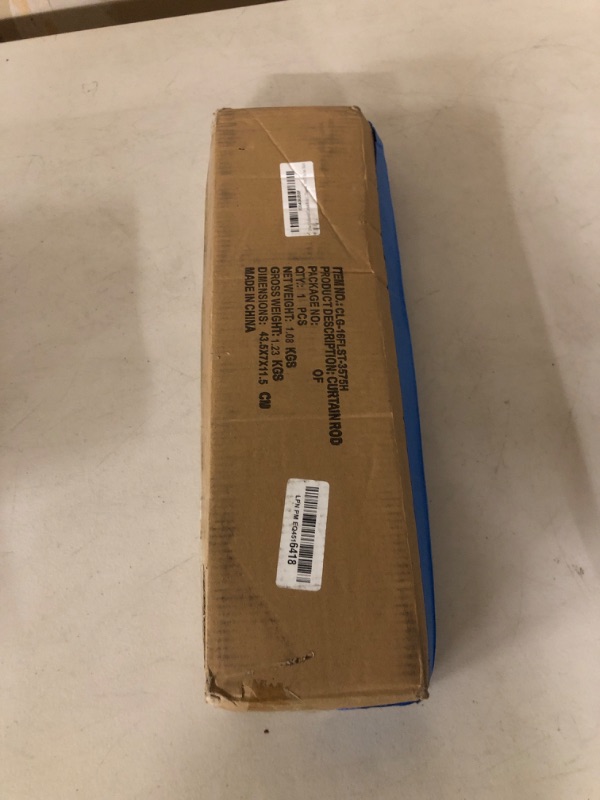 Photo 1 of 2 Pack Industrial Curtain Rods for Windows 48 to 84 Inches, Blackout Wrap Around Curtain Rod, for Indoor and Outdoor, 5/8 Inch Diameter, 35 to 75 Inches, Black