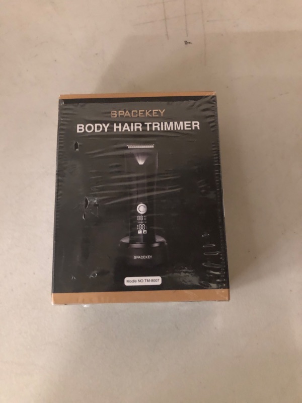 Photo 1 of Spacekey Electric Body Hair Trimmer - IPX7 Waterproof Ball Trimmer for Men with LED Light, Wet/Dry Groomer, USB-C Rechargeable, Travel Bag Included - Men's Pubic, Groin and Body Shave