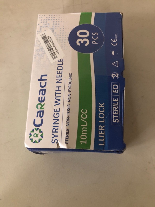 Photo 1 of Careach 30 Packs 10mL Syringe with Needle 20 Gauge 1.5inch, Scientific Labs, Measuring and Refilling Inks
