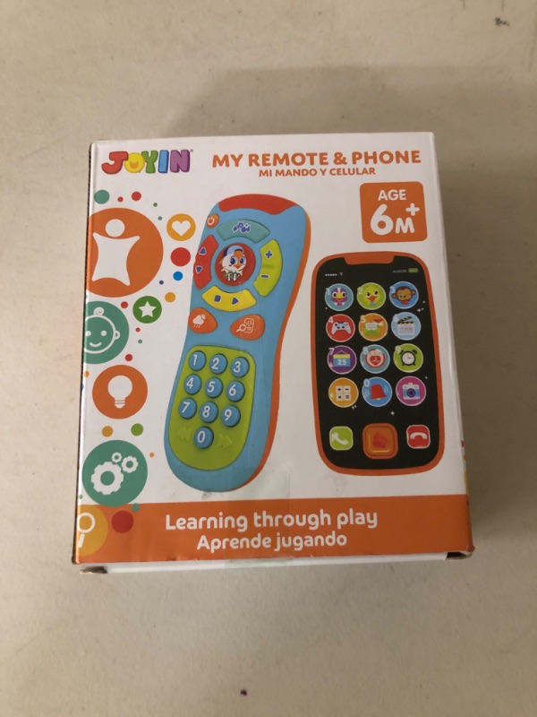Photo 1 of JOYIN Baby Learning Phone and Remote Toy for Toddler, Fun Smartphone Toys with Music for Infants, Boys or Girls, Holiday Stocking Stuffers, Kids Birthday Gift, Gifts for Christmas