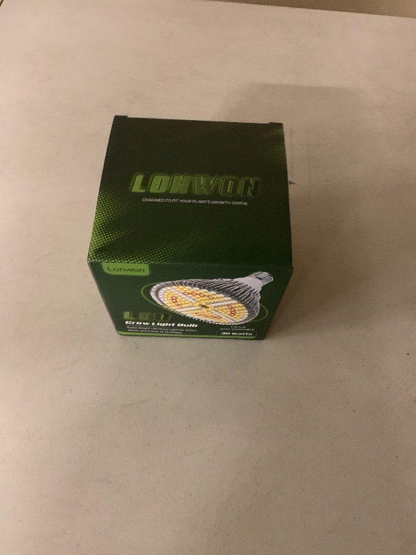 Photo 1 of 30W LED Grow Light Bulbs Full Spectrum, 3500 Lumen Plant Light Bulb, 320W Equivalent Plant Grow Light Bulb, Grow Bulb E26 Base, Grow Light for Indoor Plants, Pack of 1