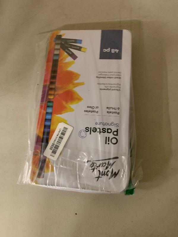 Photo 1 of Mont Marte Oil Pastels in Tin Box Signature 48pc, 48 Assorted Colors, Vibrant Oil Pastel Set, Great Blending and Layering, Comes in Storage Case, Ideal for Art, Craft, Coloring and Sketching
