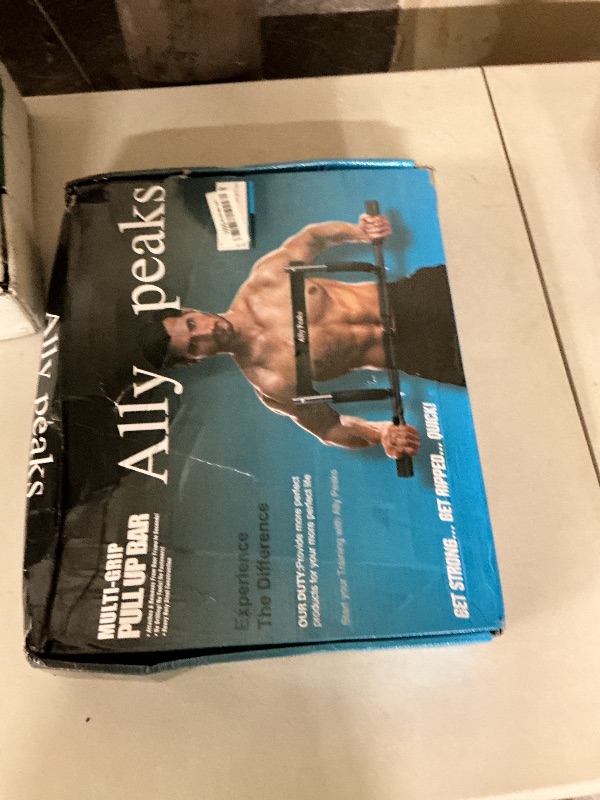 Photo 1 of Ally Peaks Pull Up Bar for Doorway | Thickened Steel Max Limit 440 lbs Upper Body Workout| Multi-Grip Strength| Indoor Chin-Up Bar Fitness Trainer for Home Gym Portable