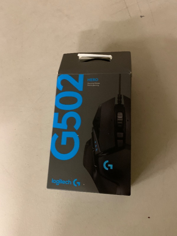Photo 1 of Logitech G502 HERO High Performance Wired Gaming Mouse, HERO 25K Sensor, 25,600 DPI, RGB, Adjustable Weights, 11 Buttons, On-Board Memory, PC/Mac