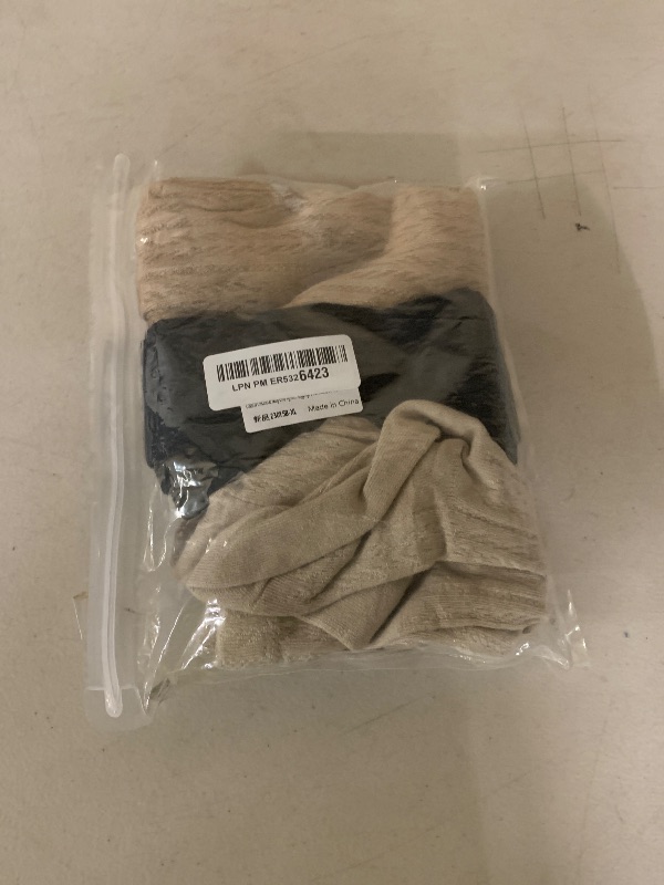Photo 1 of Colorful Childhood Baby Girls Tights Cotton Cable Knit Footed Pantyhose Baby Stockings Toddler Leggings 3 Pairs Black/Coffee/Khaki Size 3-5T