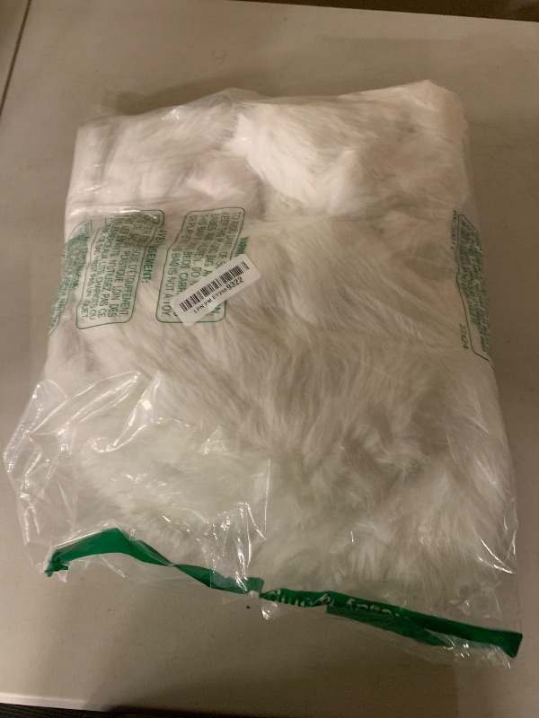 Photo 1 of Arssm Women's Faux Fur Coat Long Sleeve Fluffy Jacket Open Front Furry Winter Warm Lapel Shaggy Coat Outwear(White-S)