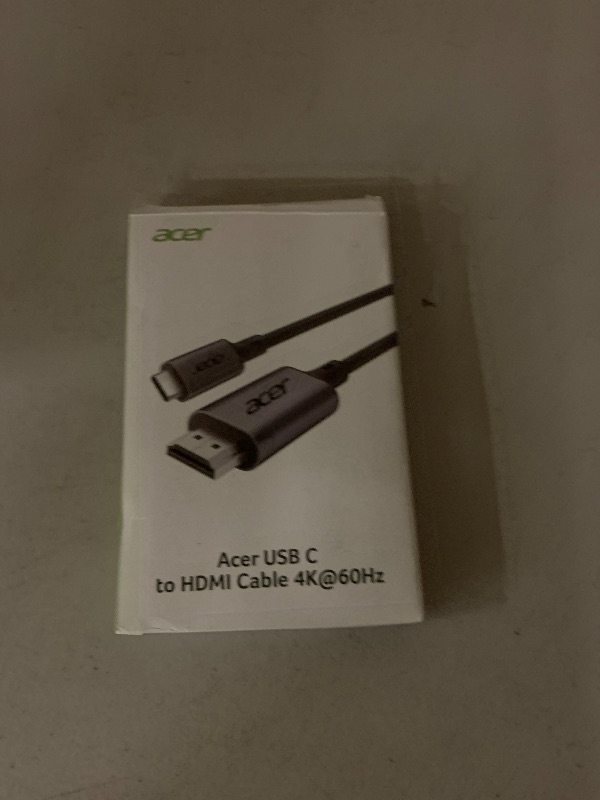 Photo 1 of Acer USB C to HDMI Cable for Home Office 6.6FT (4K@60Hz), High-Speed Type C to HDMI 2.0 Braided Cord, Thunderbolt 4/3 Compatible with MacBook, iPhone 16/15 Pro/Max, iMac, iPad Pro, Galaxy S24, Surface
