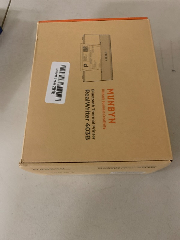 Photo 1 of MUNBYN Bluetooth Thermal Label Printer RW403B, Wireless 4x6 Shipping Label Printer for Small Business, Compatible with Android, iPhone, Windows, Mac, Chromebook, Print Width 1.57"-4.25"