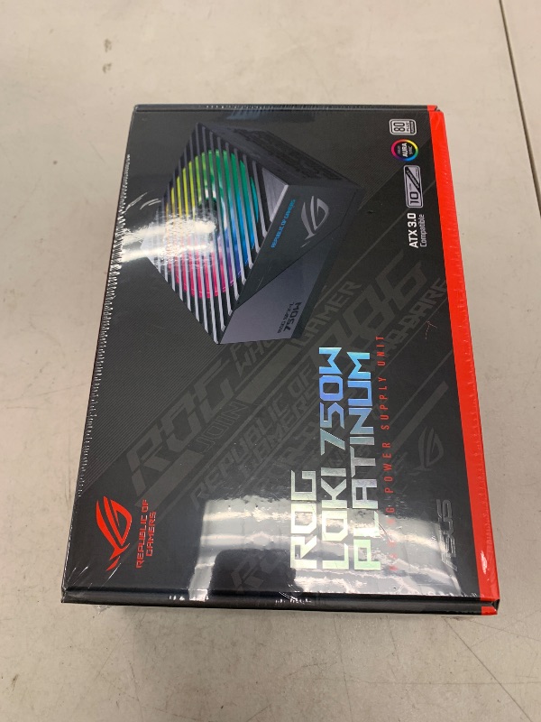 Photo 1 of ASUS ROG Loki SFX-L 750W Platinum (Fully Modular Power Supply, 80+ Platinum, Lambda A Certified, 120mm PWM ARGB Fan, Aura Sync, ATX 3.0 Compatible, PCIe 5.0 Ready, 10 Year Warranty)