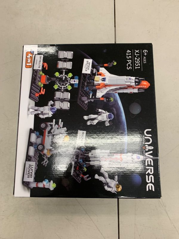 Photo 1 of Space Shuttle Exploration Building Set, Rocket Launcher System Building Model - Ideal Gift for 6-12 Space Loving Kids Boys Girls, Birthday, Christmas Day - 415Pcs