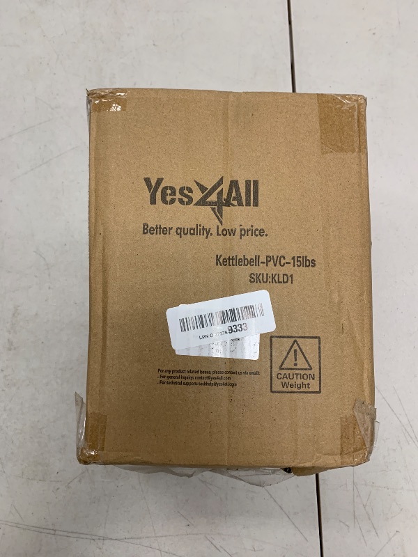 Photo 1 of Yes4All 5-100 LB Kettlebells Vinyl Coated Cast Iron for Dumbbell Weights Exercises, Gym, Fitness, Full Body Workout Equipment Push up, Grip and Strength Training