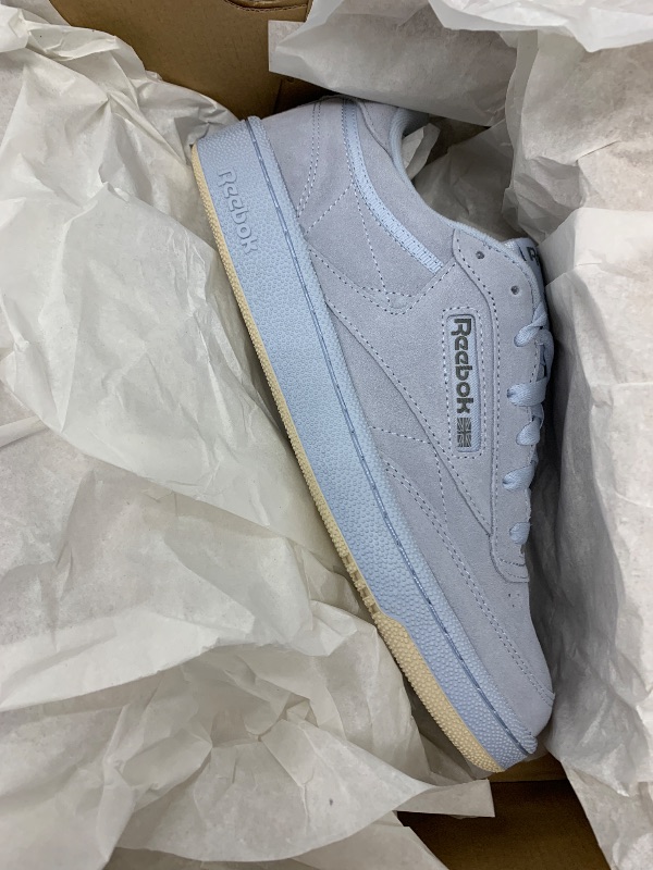 Photo 1 of Reebok Men's Club C 85 Sneaker, Pale Blue/Pale Blue/Pure Grey 6, Men's Size 8.5