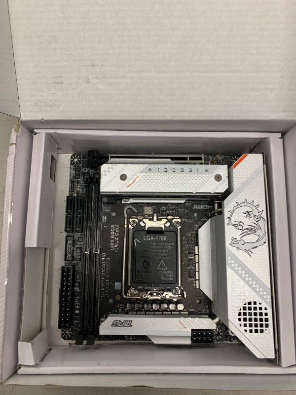 Photo 1 of MSI MPG Z790I Edge WiFi Gaming Motherboard (Supports 12th/13th/14th Gen Intel Processors, LGA 1700, DDR5, PCIe 5.0, M.2, 2.5Gbps LAN, USB 3.2 Gen2, Wi-Fi 6E, Bluetooth 5.3, Mini-ITX)