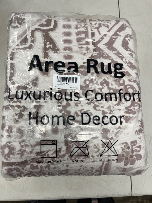 Photo 1 of Lahome Washable 6x9 Area Rugs for Living Room, Boho Farmhouse Carpet for Bedroom Low Pile Anti-Slip, Vintage Oriental Soft Mat for Dining Room Dorm Home Office Indoor Decor, Beige