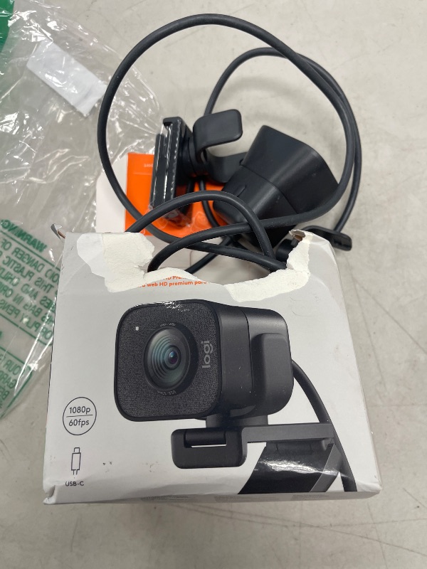 Photo 1 of Logitech for Creators StreamCam Premium Webcam for Streaming and Content Creation, Full HD 1080p 60 fps, Glass Lens, Smart Auto-Focus, for PC/Mac – Graphite