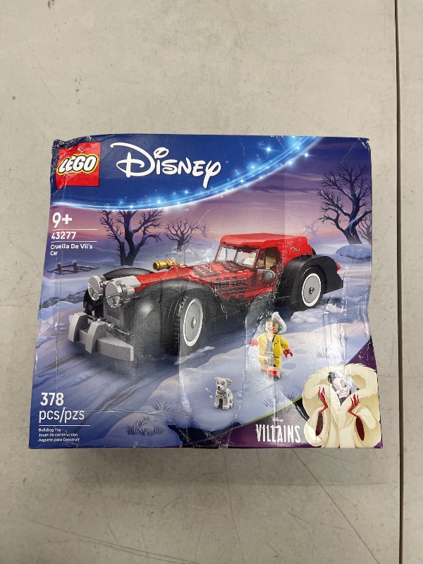 Photo 1 of LEGO Disney Cruella De Vil’s Car Toy - 101 Dalmations Model Car Kit for Kids - Pretend Play Vehicle Building Set for Girls & Boys, Ages 9+ - Disney Gift Idea for Birthdays & Movie Fans - 43277