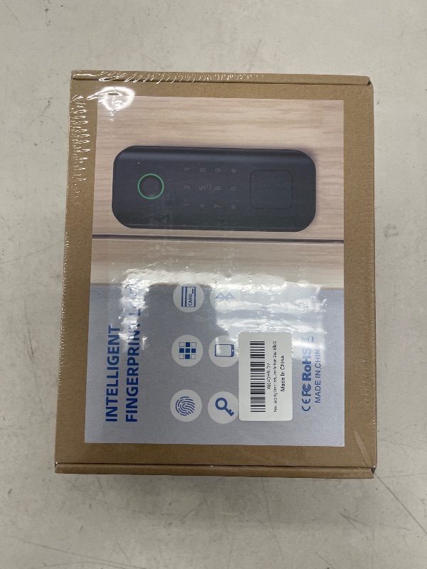Photo 1 of Smart Keyless Entry Door Lock with Fingerprint & Touchscreen Keypad, Auto Lock, Bluetooth Control (Black)