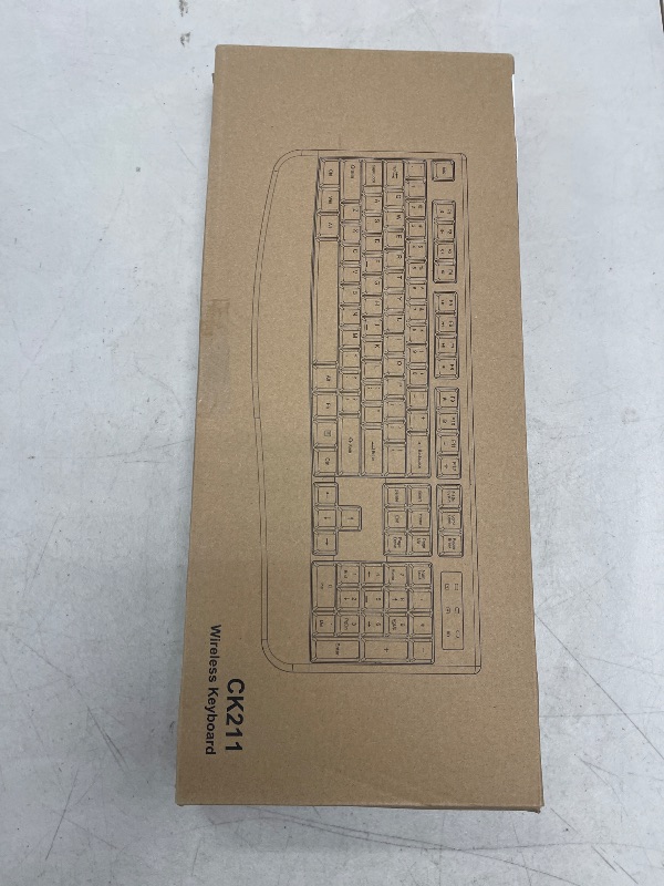 Photo 1 of EDJO Wireless Keyboard, 2.4G Ergonomic Full Size Wireless Computer Keyboard with Wrist Rest for Windows, Mac OS Desktop/Laptop/PC?Black?